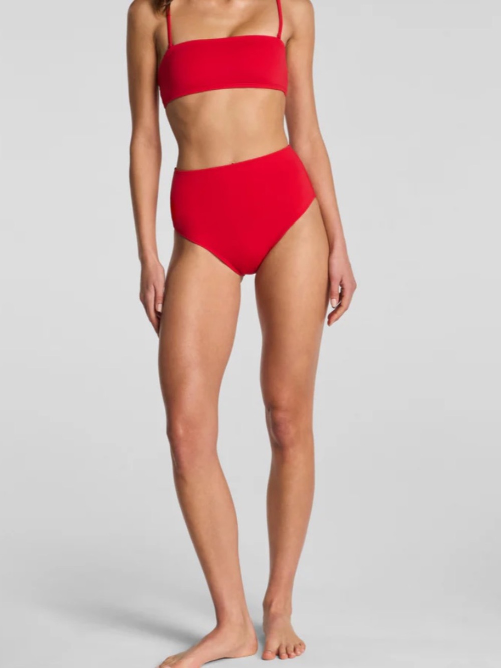 Spanx Swim Bikini Bottom Size Medium NWT Red